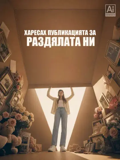 Харесах публикацията за раздялата ни
